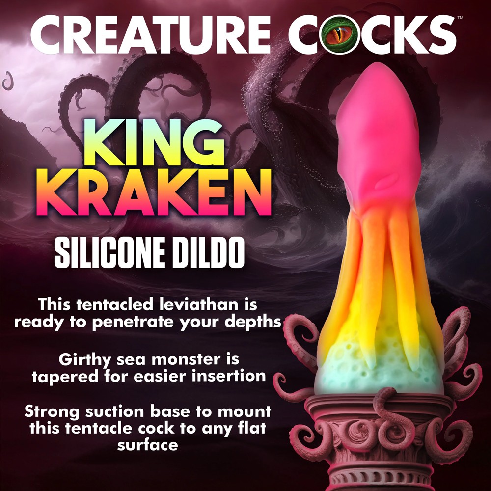 XR Brands King Kraken Silicone Dildo