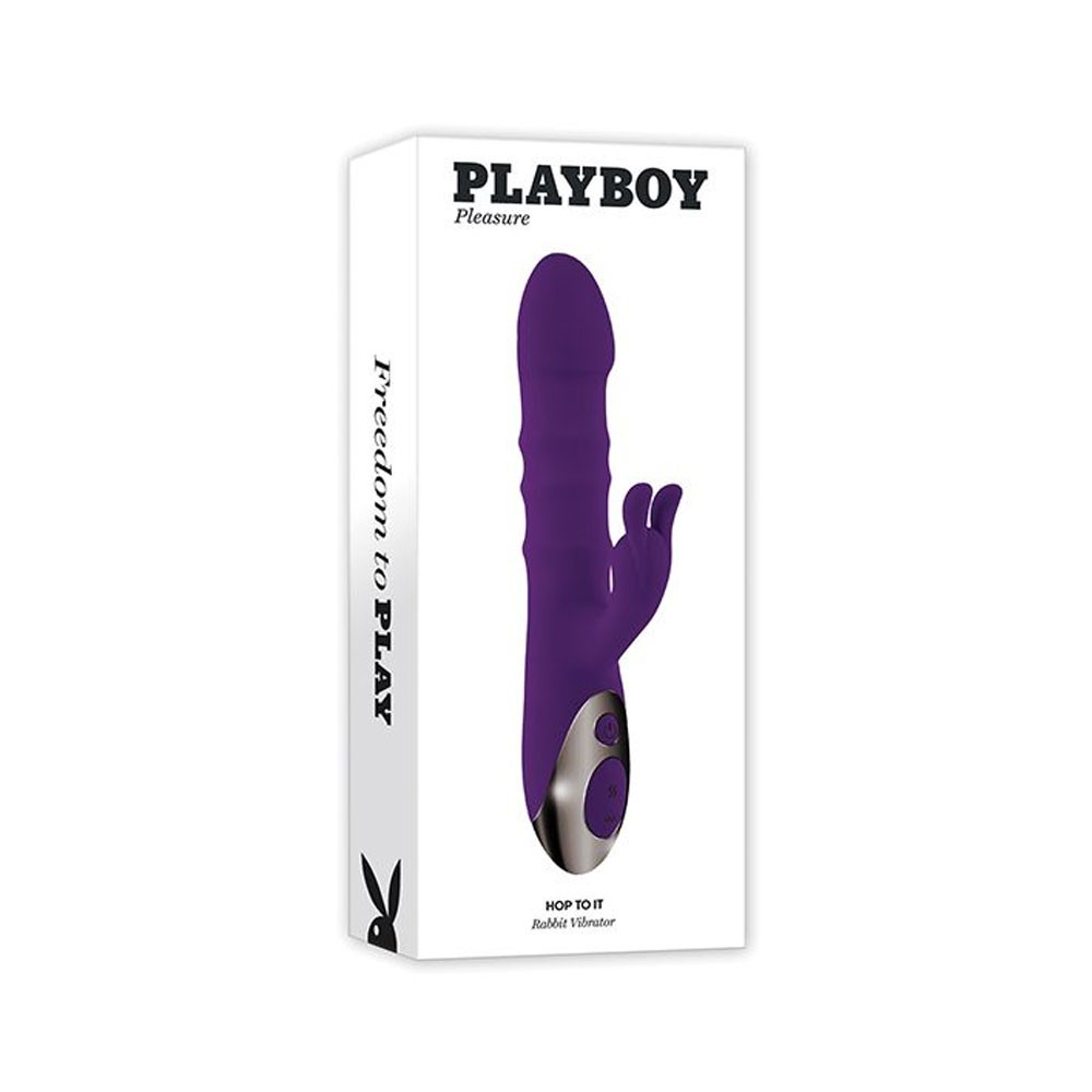 Playboy Pleasure Hop To It Rabbit Vibrator - Acai123456