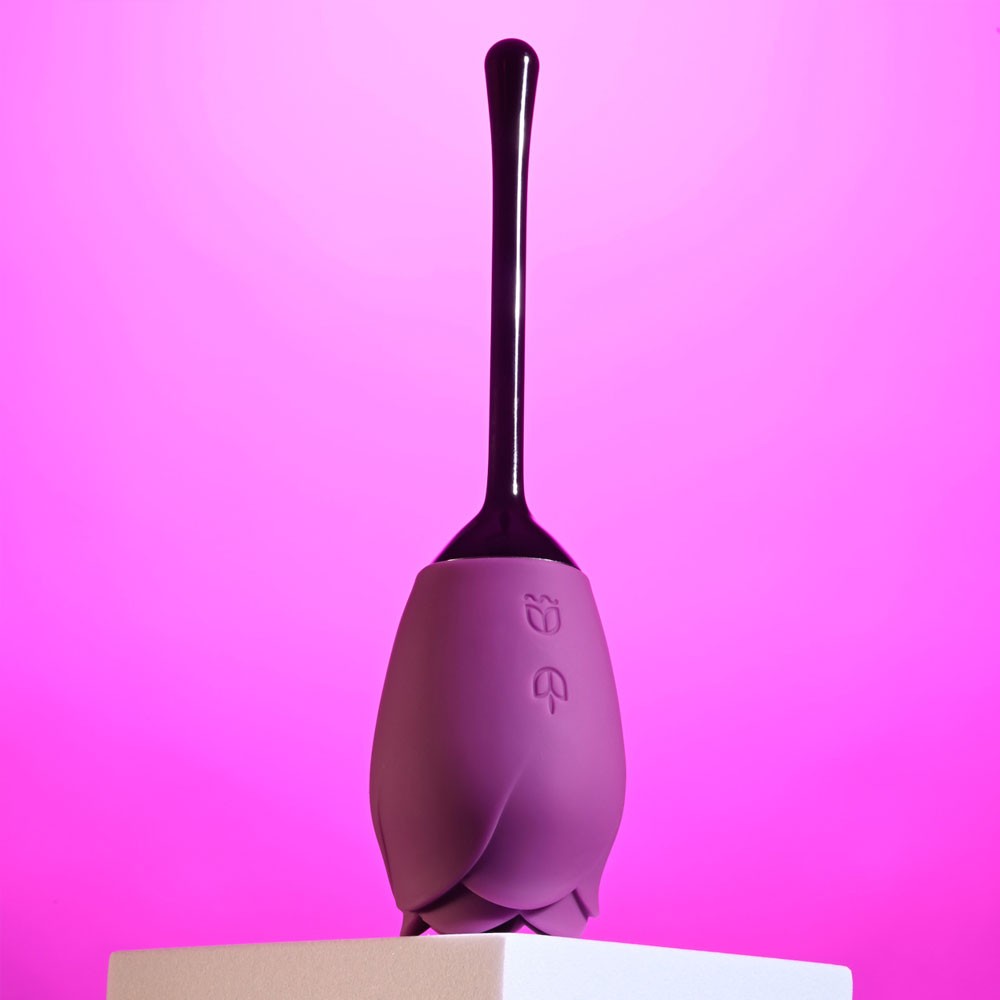 Playboy Petal Rose Clitoral Vibrator with Tongue Flicking