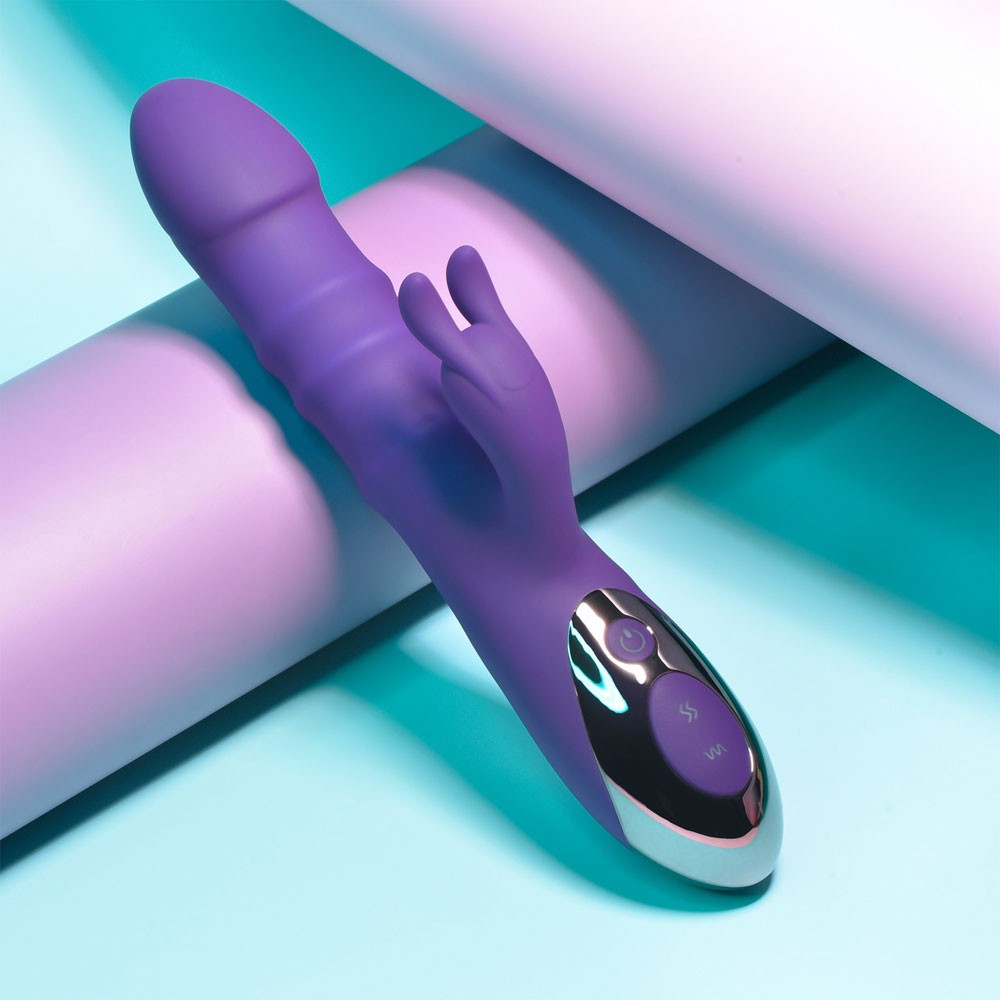 Playboy Pleasure Hop To It Rabbit Vibrator - Acai1234567