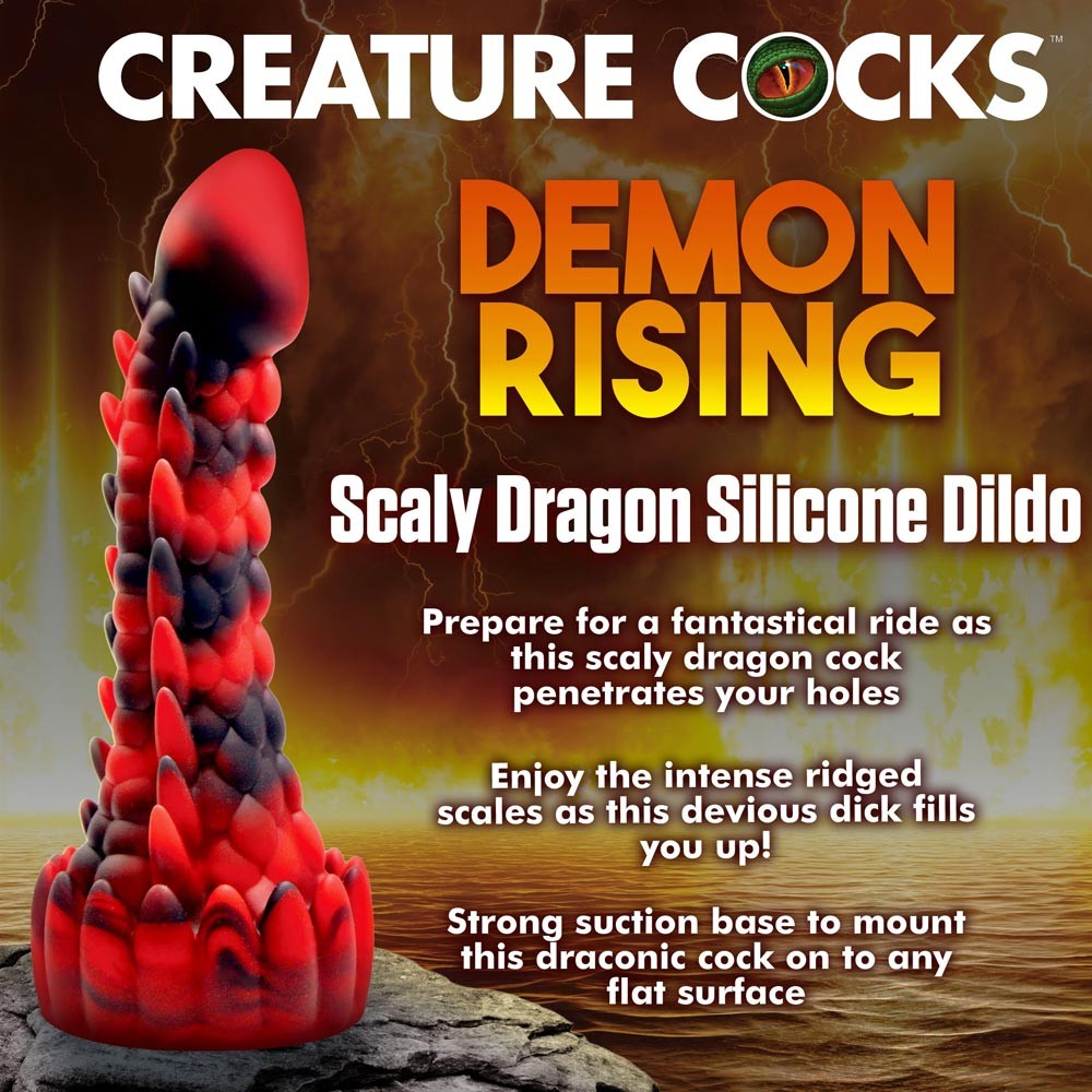 Creature Cocks Demon Rising Scaly Dragon Dildo sssss