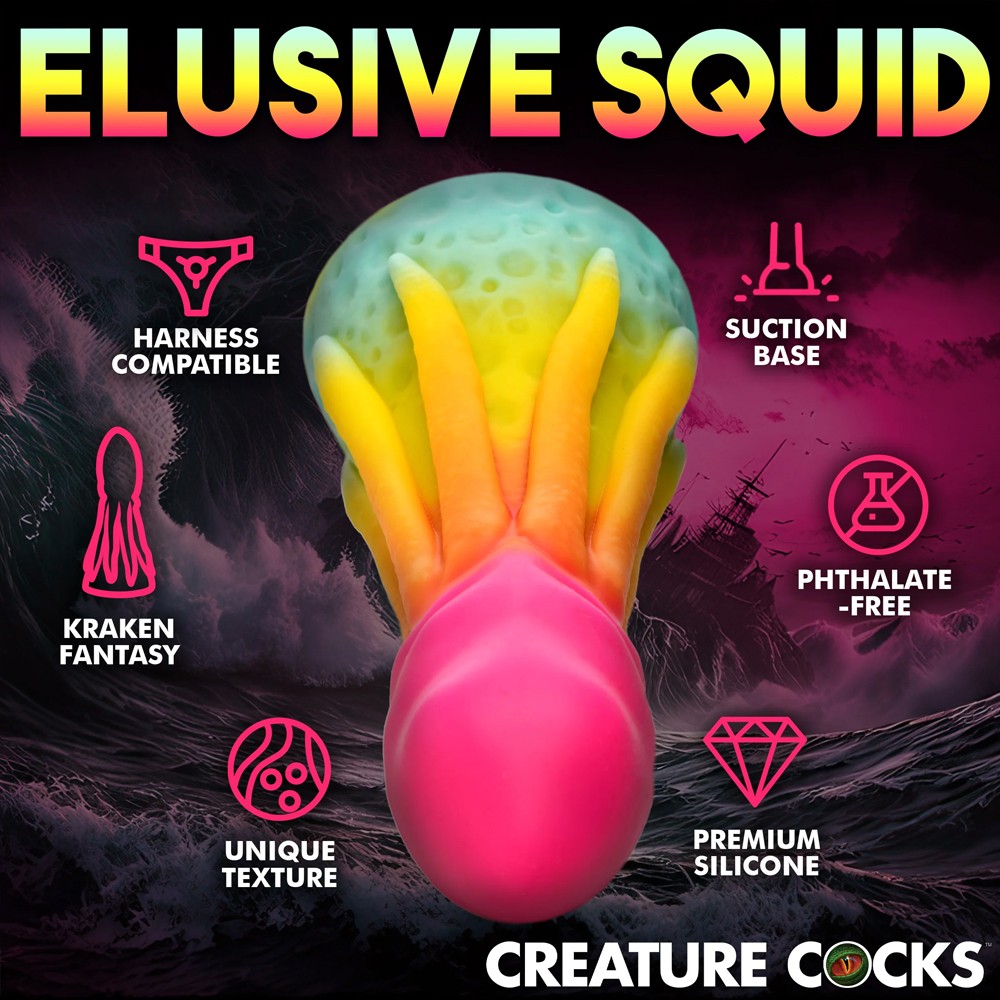 XR Brands King Kraken Silicone Dildo