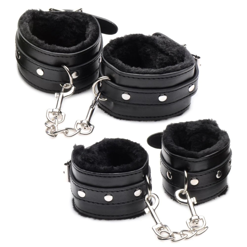 Master Series Hook Up 10 PCS Plush Bondage Set