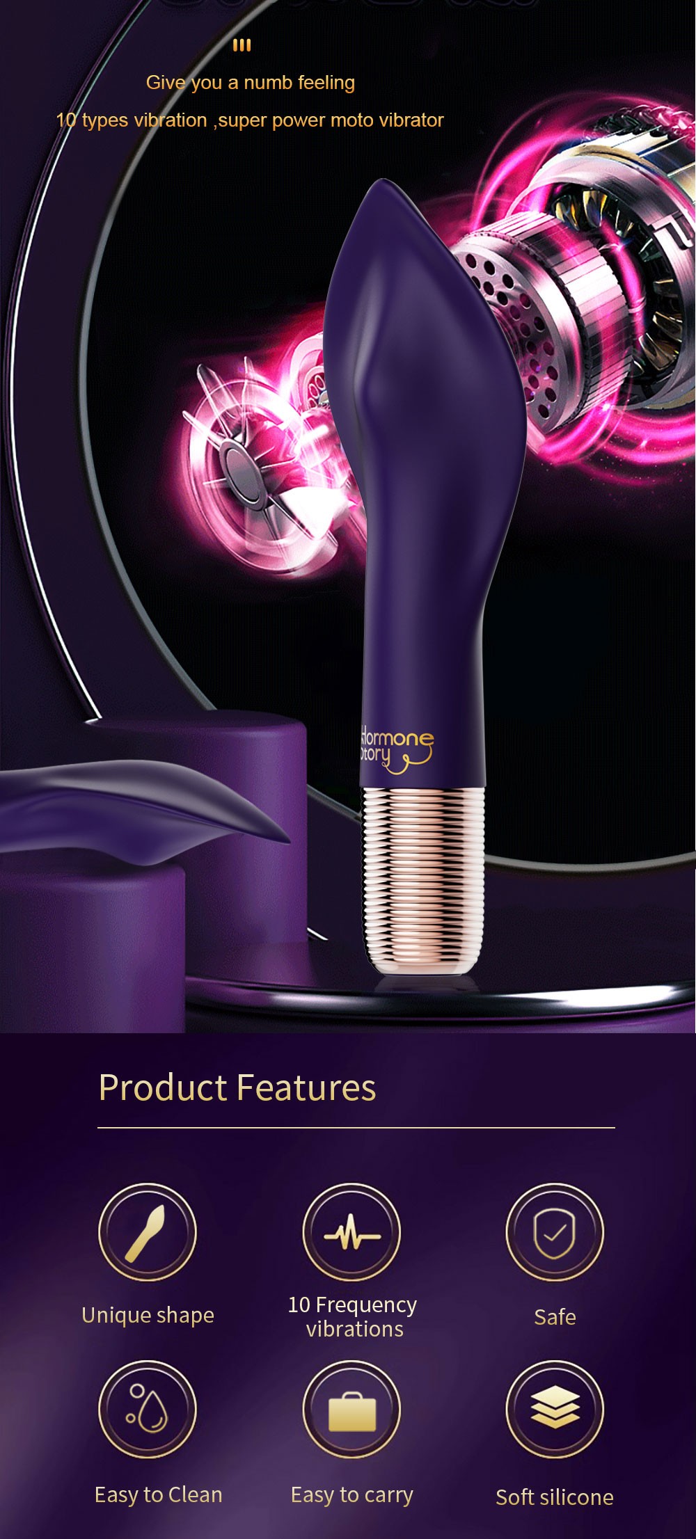 Leaf Vibrator Multi-Frequency Strong Vibration G-Spot1