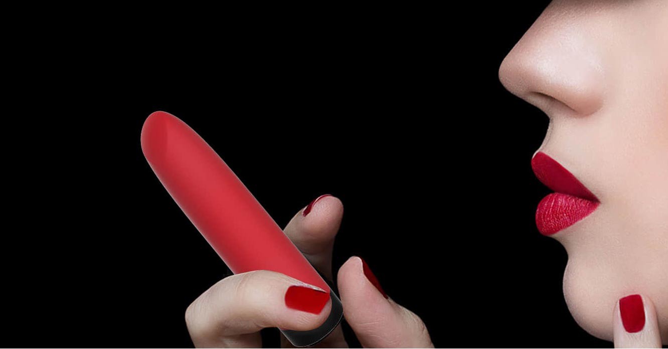 App-controlled Lipstick-type vibrator