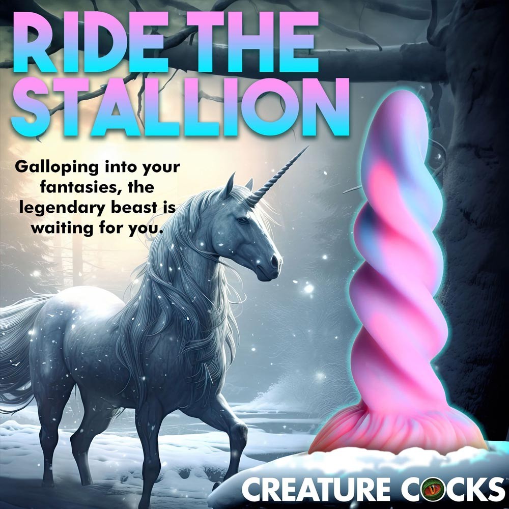 Creature Cocks Moon Rider Glow-In-The-Dark Unicorn Dildo s