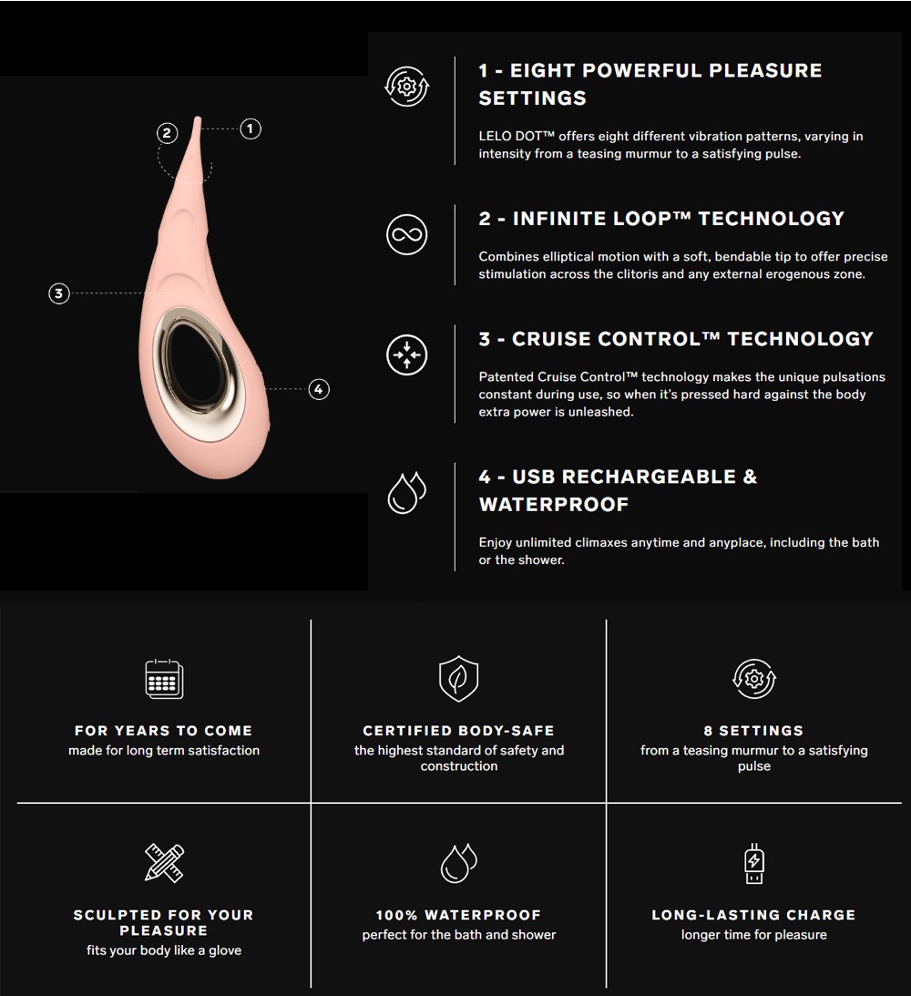 LELO DOT Cruise Pinpoint Clitoral Stimulator