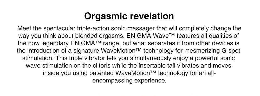 Lelo Enigma Wave Triple Stimulation Massager ssss