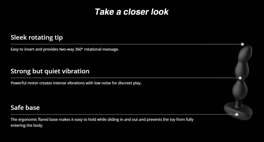 Lovense Ridge App-controlled Vibrating And Rotating Anal Beads ssss