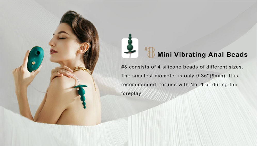 Mini Vibrating Anal Beads & Clit Stimulator s