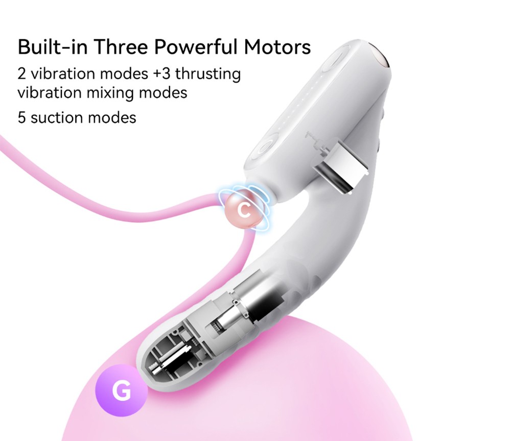 Multi Mode Thrusting Vibrator With Suction Force