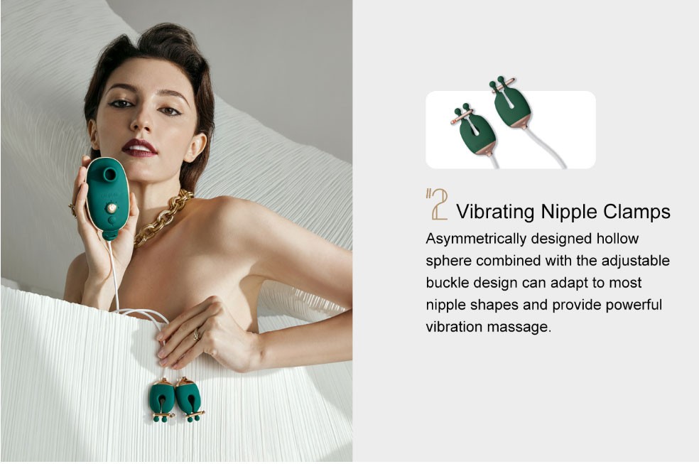 Vibrating Nipple Clamps & Clit Stimulator ss