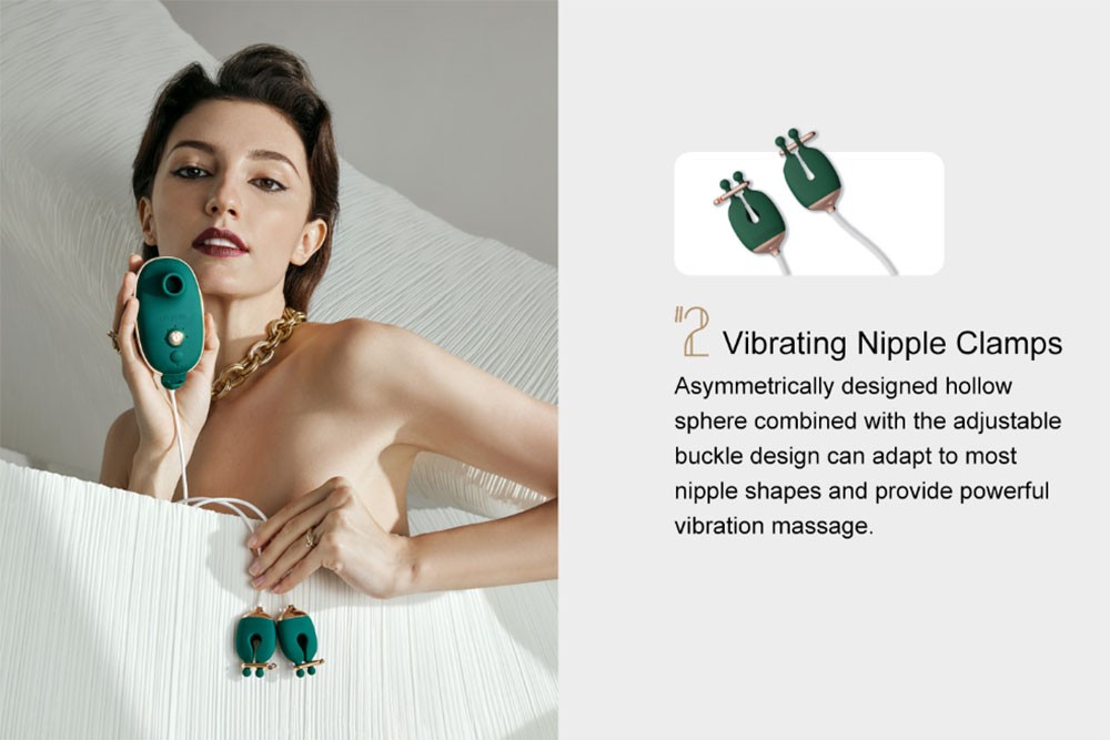 Vibrating Nipple Clamps - BDSM Set s