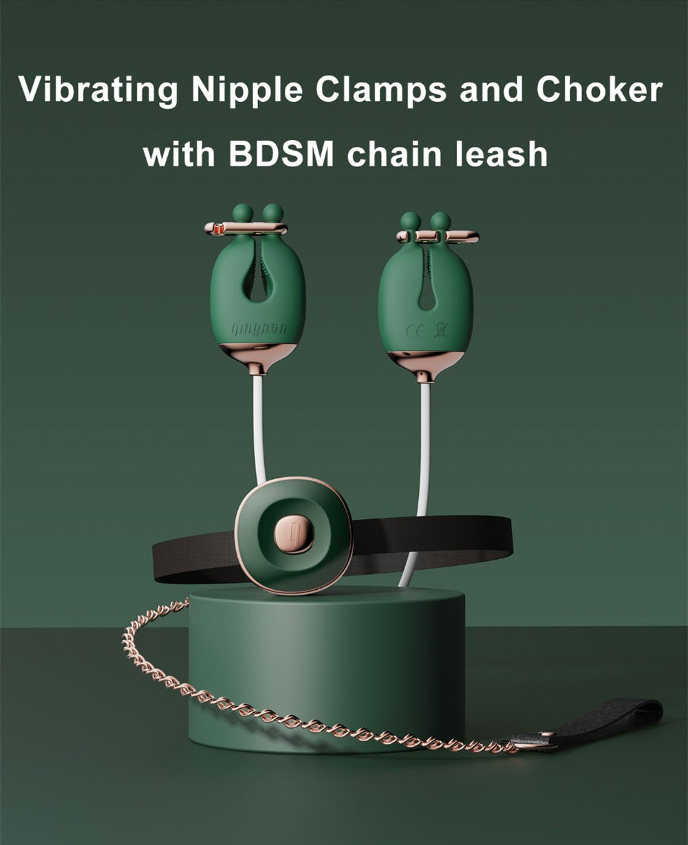 Vibrating Nipple Clamps - BDSM Set ss
