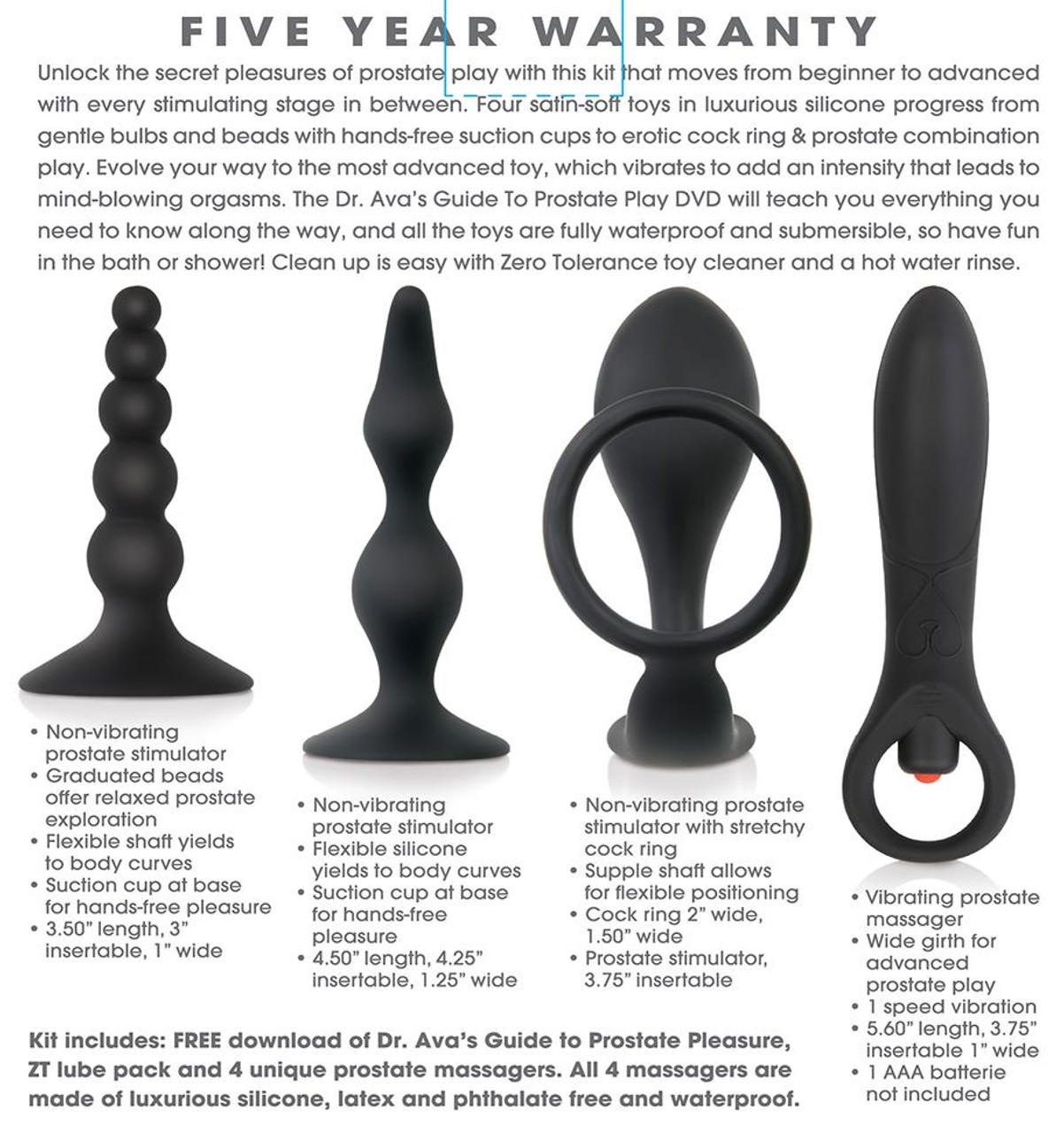 Zero Tolerance Intro to Prostate Toy Kit