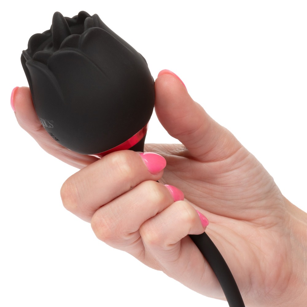 CalExotics French Kiss Elite Siren Dual Head Rose Stimulation Vibrator