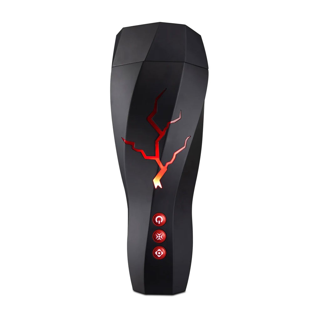 Blush M for Men Storm Realistic White Vibrating Rechargeable Masturbator