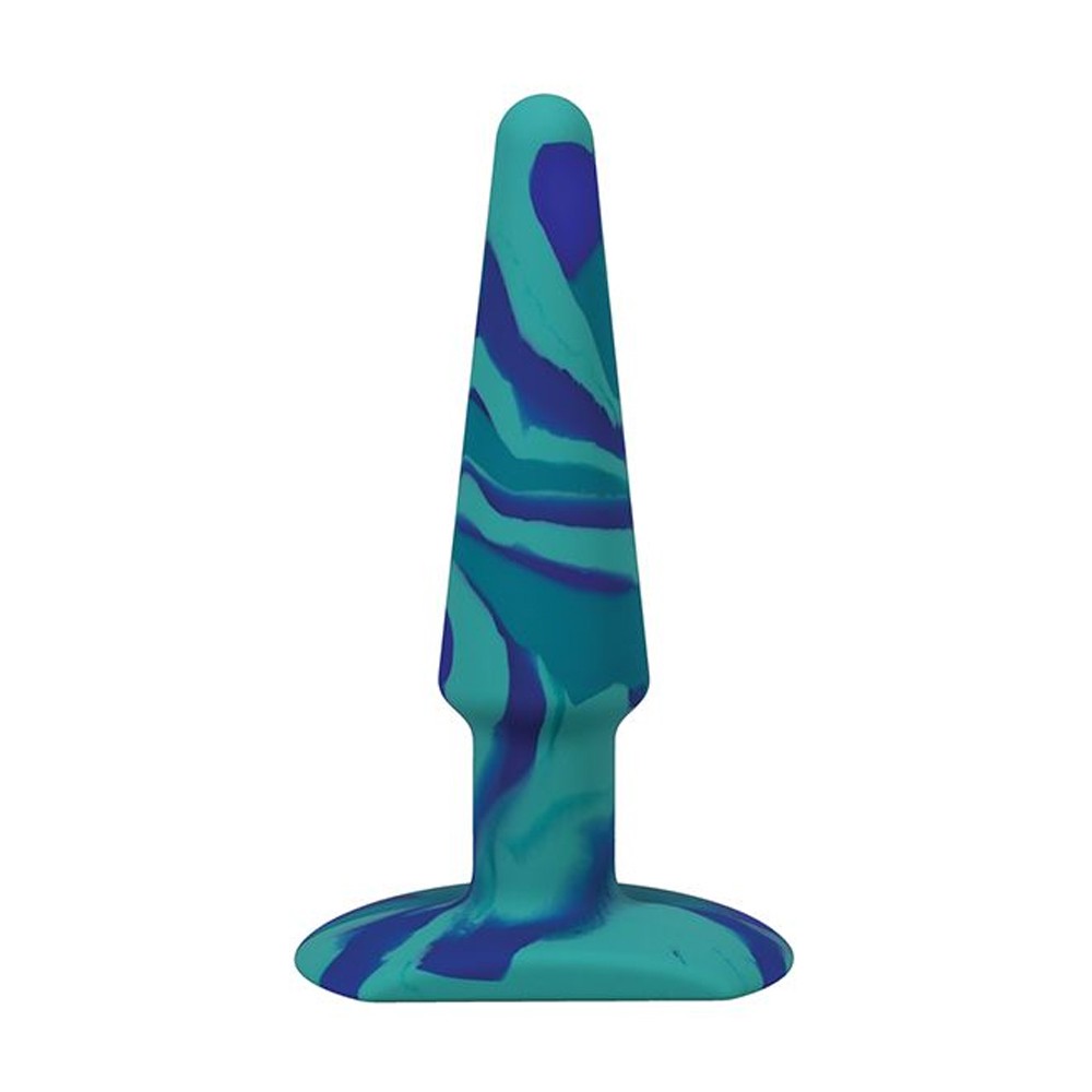 Doc Johnson A-Play Groovy Silicone 5 Inch Anal Plug Ocean