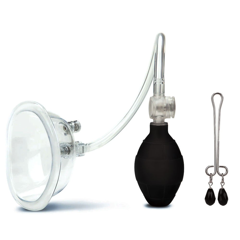 Lux Fetish Deluxe Pussy Pump with Quick Release Valves