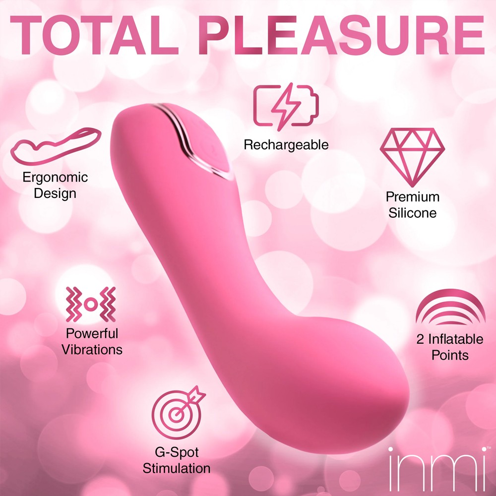 XR Brands Extreme-G Inflating G-Spot Silicone Vibrator