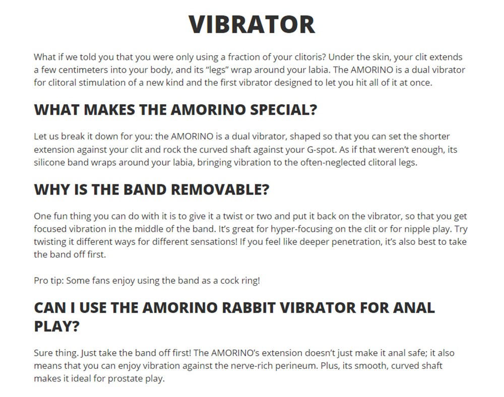 Fun Factory Amorino Rabbit Vibrator ss