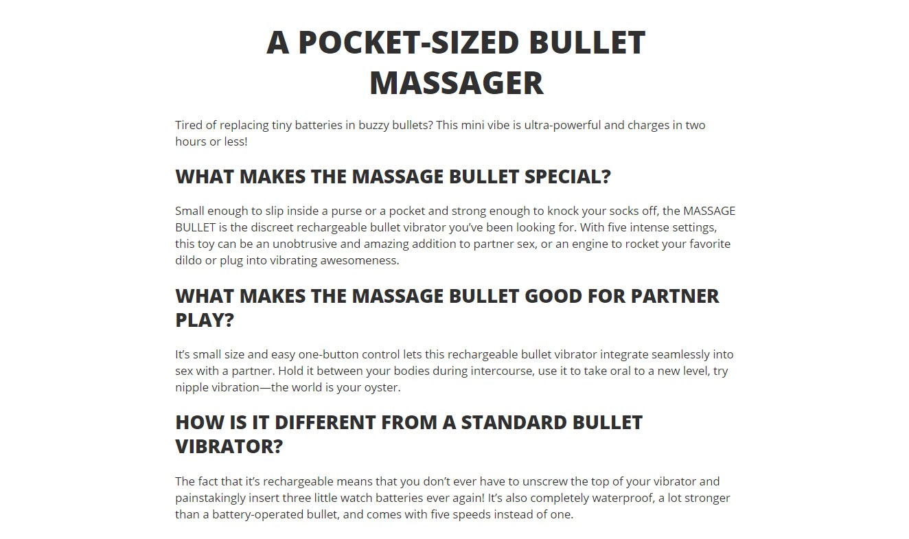 Fun Factory Bullet Rechargeable Massage Vibrator
