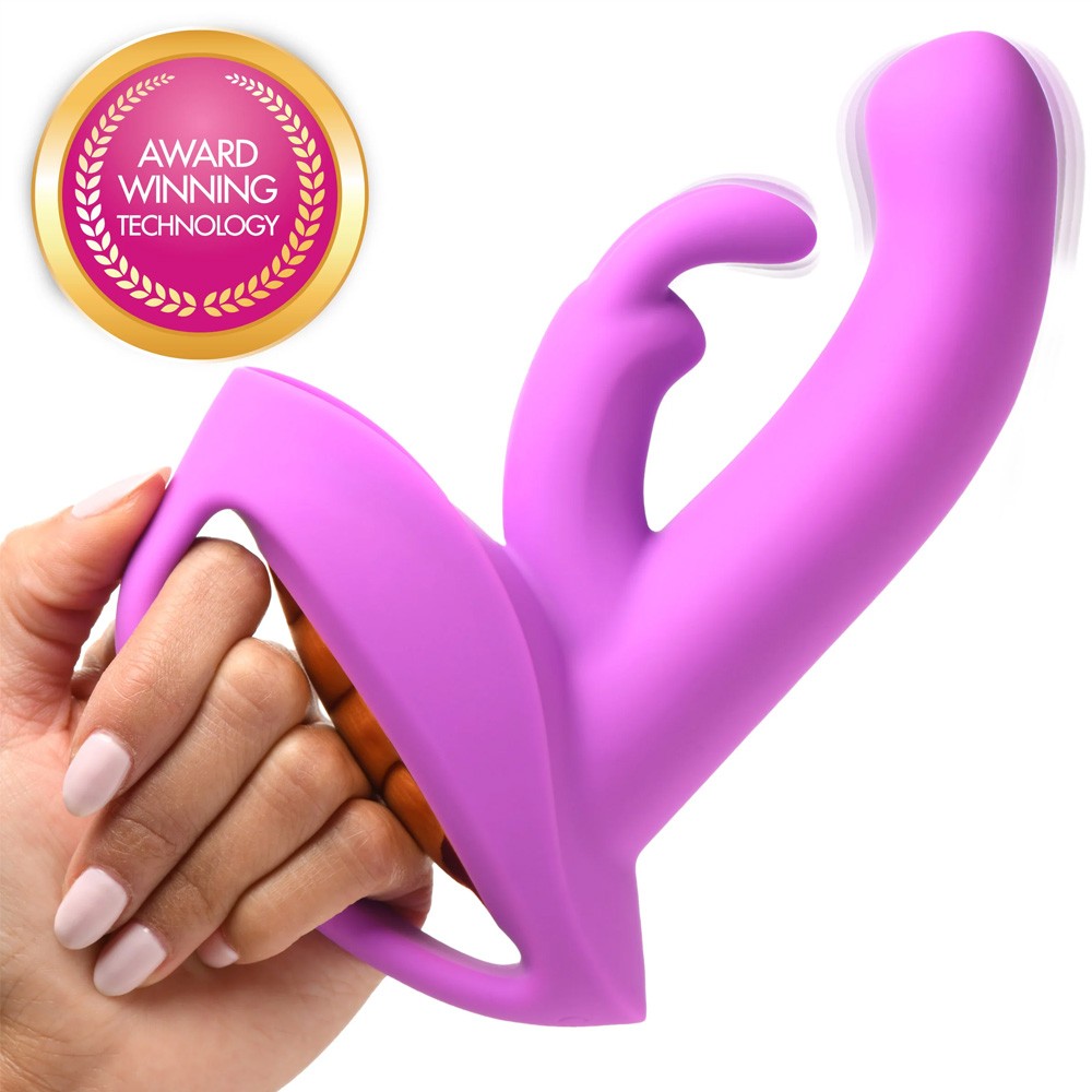 XR Brands Come-Hither Rocker Silicone Rabbit Vibrator XR Brands Come-Hither Rocker Silicone Rabbit Vibrator