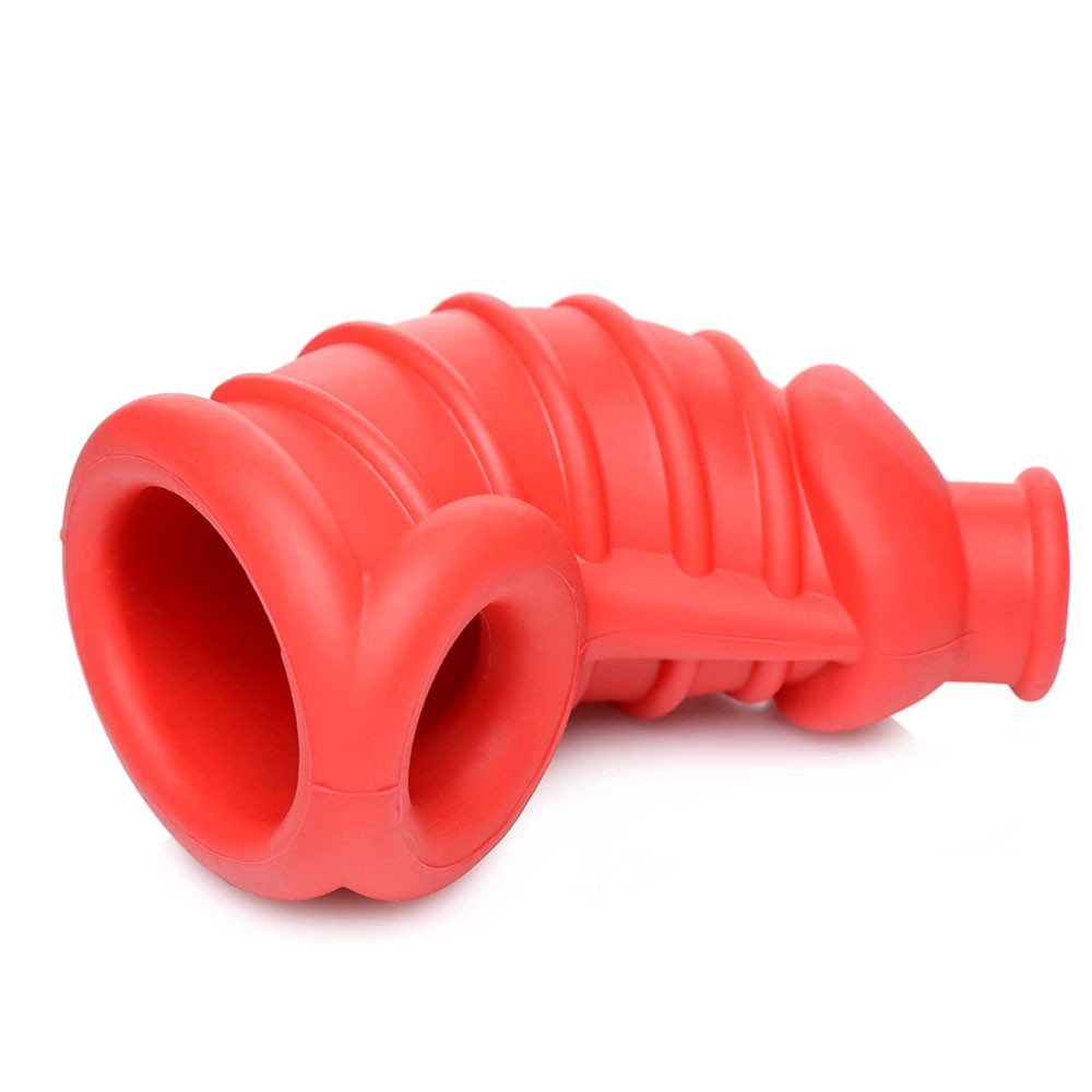 Master Series Crimson Chamber Silicone Chastity Cage