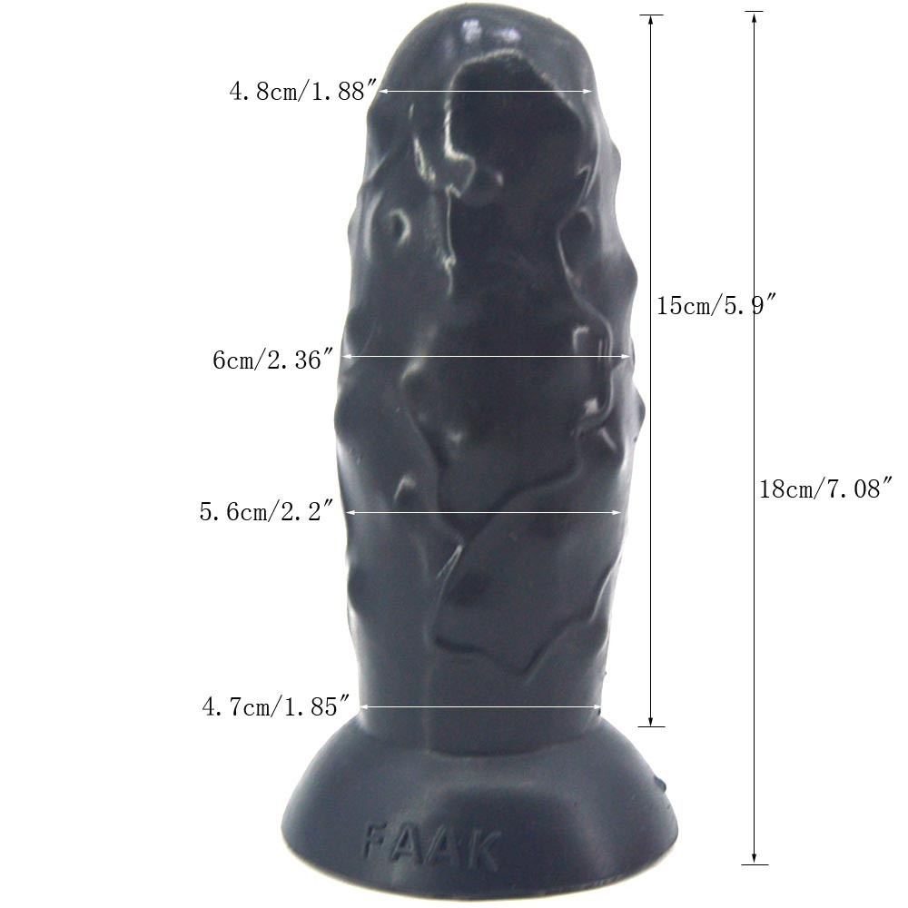 FAAK Simulated G-Spot Stimulation 7 Inch Suction Cup Dildo