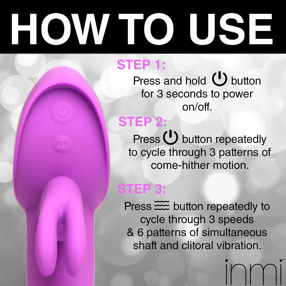 XR Brands Come-Hither Rocker Silicone Rabbit Vibrator XR Brands Come-Hither Rocker Silicone Rabbit Vibrator
