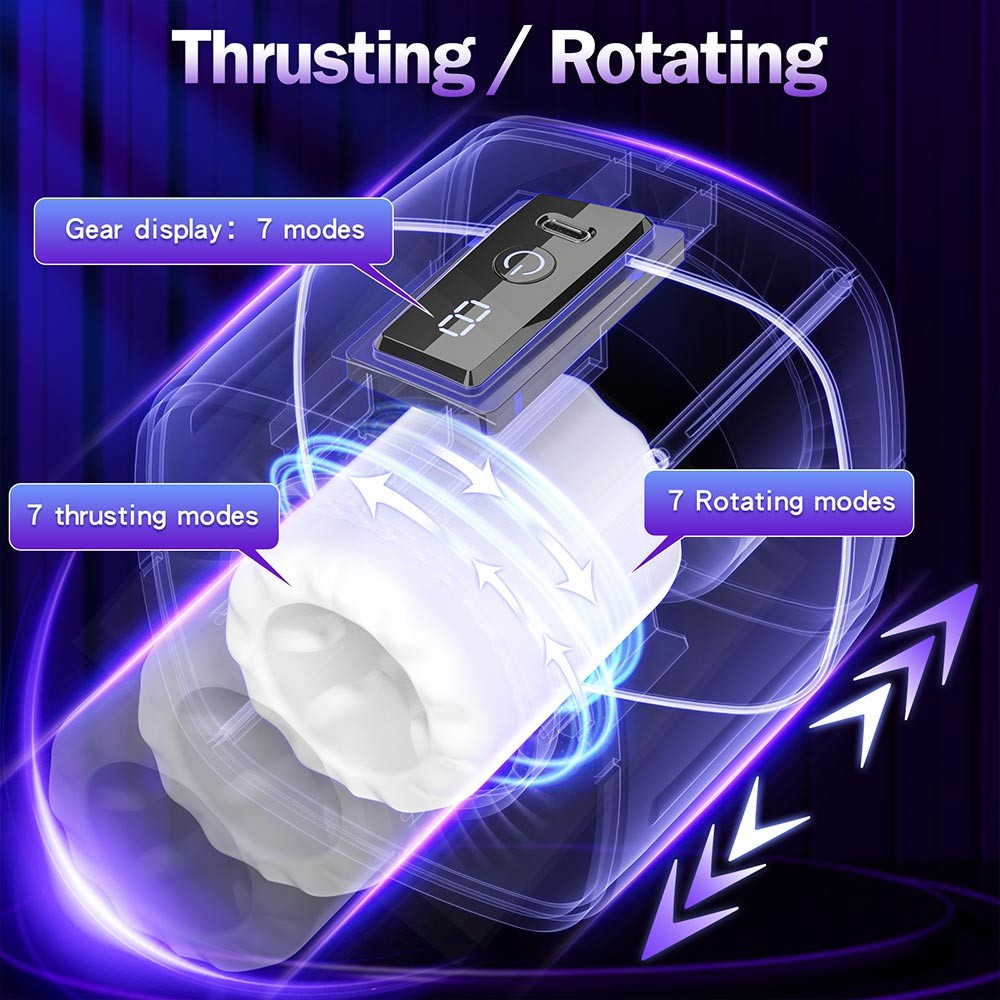 Aierle Erectile Stem Powerful Thrusting & Rotating Male Masturbator