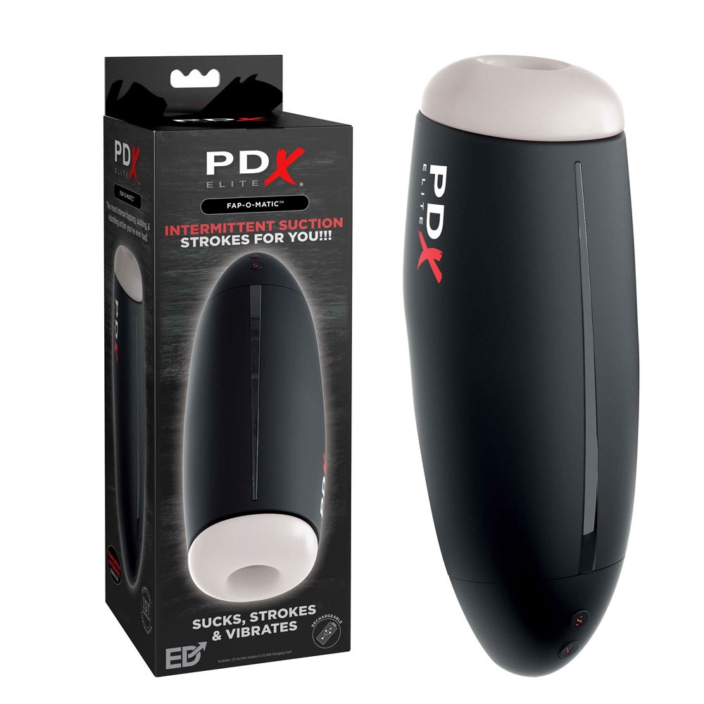 PDX Elite Fap O Matic Vibrating Suction Masturbation Sleeve