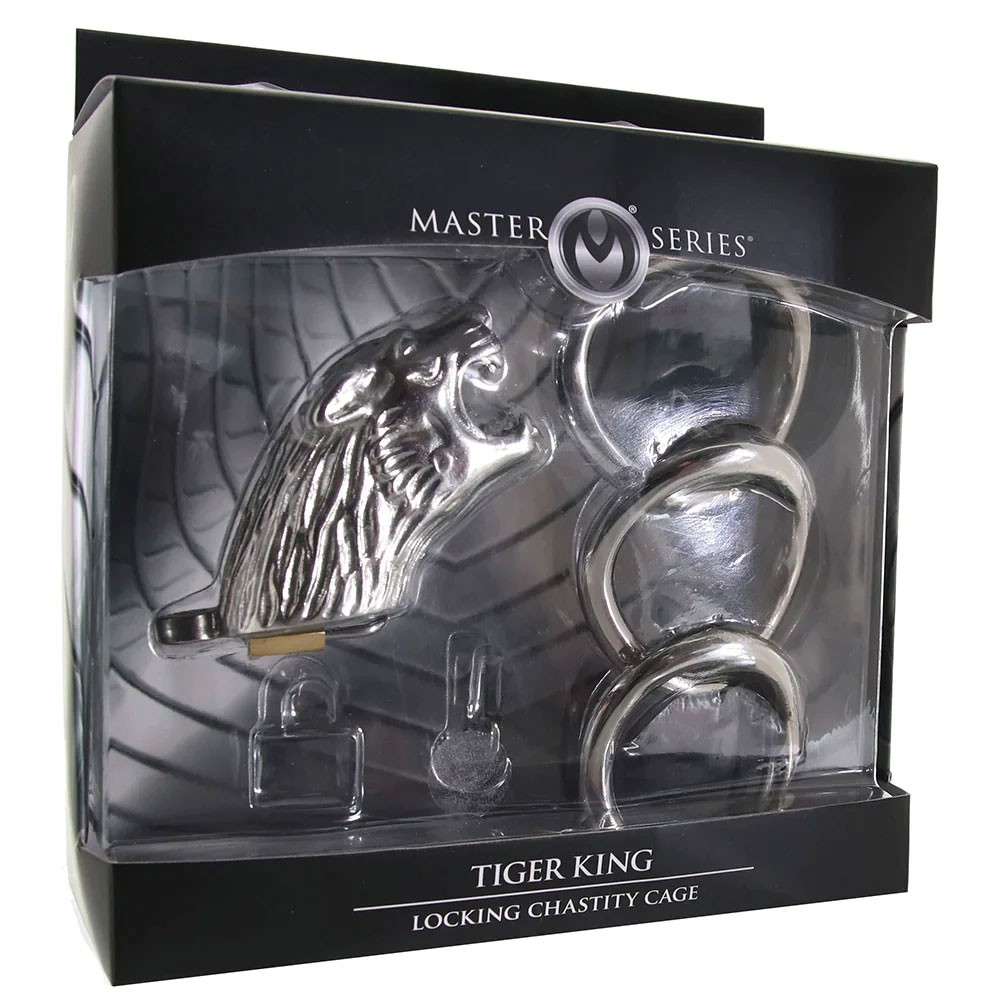 Master Series Detained Restrictive Chastity Cage With Nubs