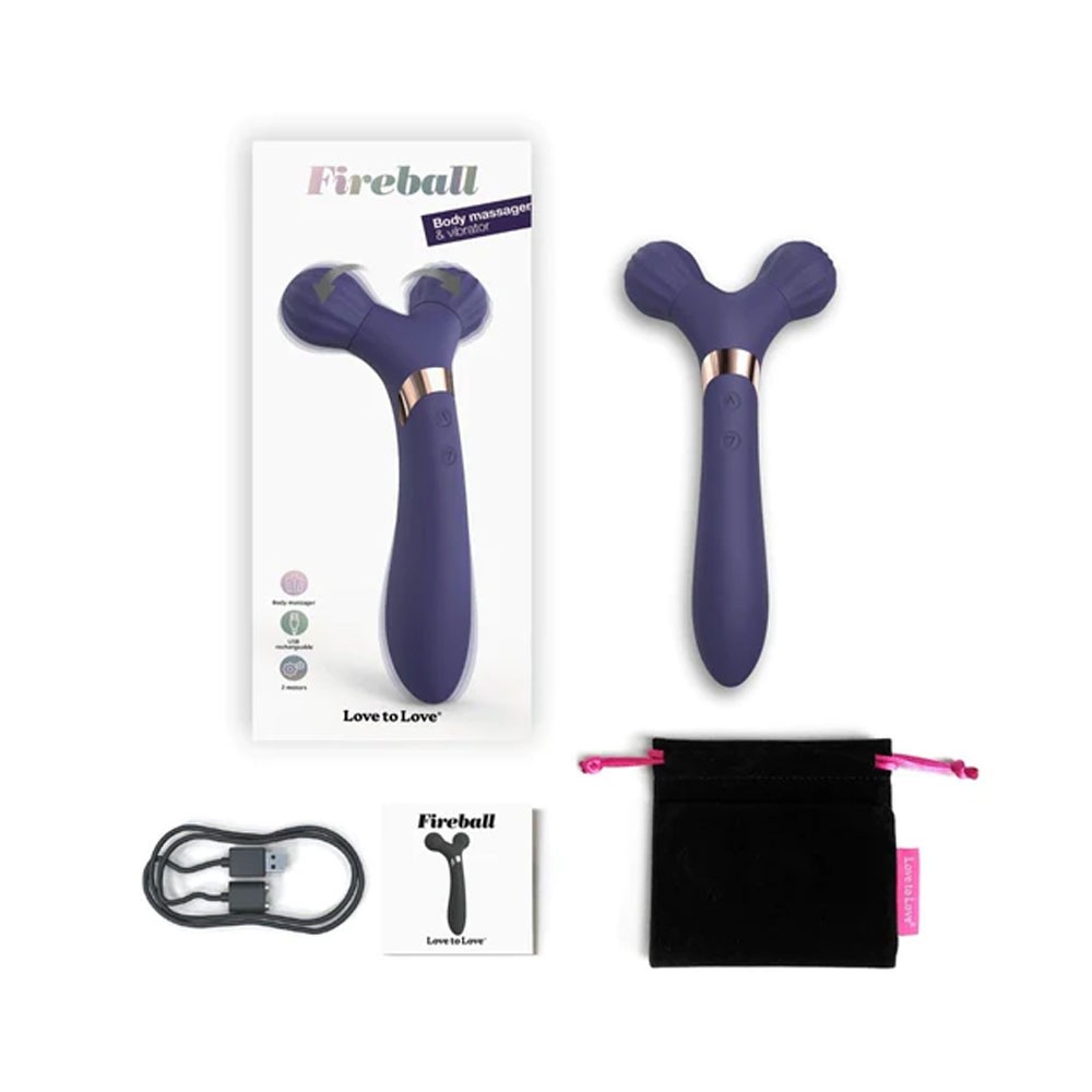 Love to Love Fireball Forked Massage Vibrator