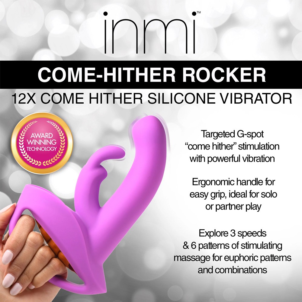 XR Brands Come-Hither Rocker Silicone Rabbit Vibrator XR Brands Come-Hither Rocker Silicone Rabbit Vibrator