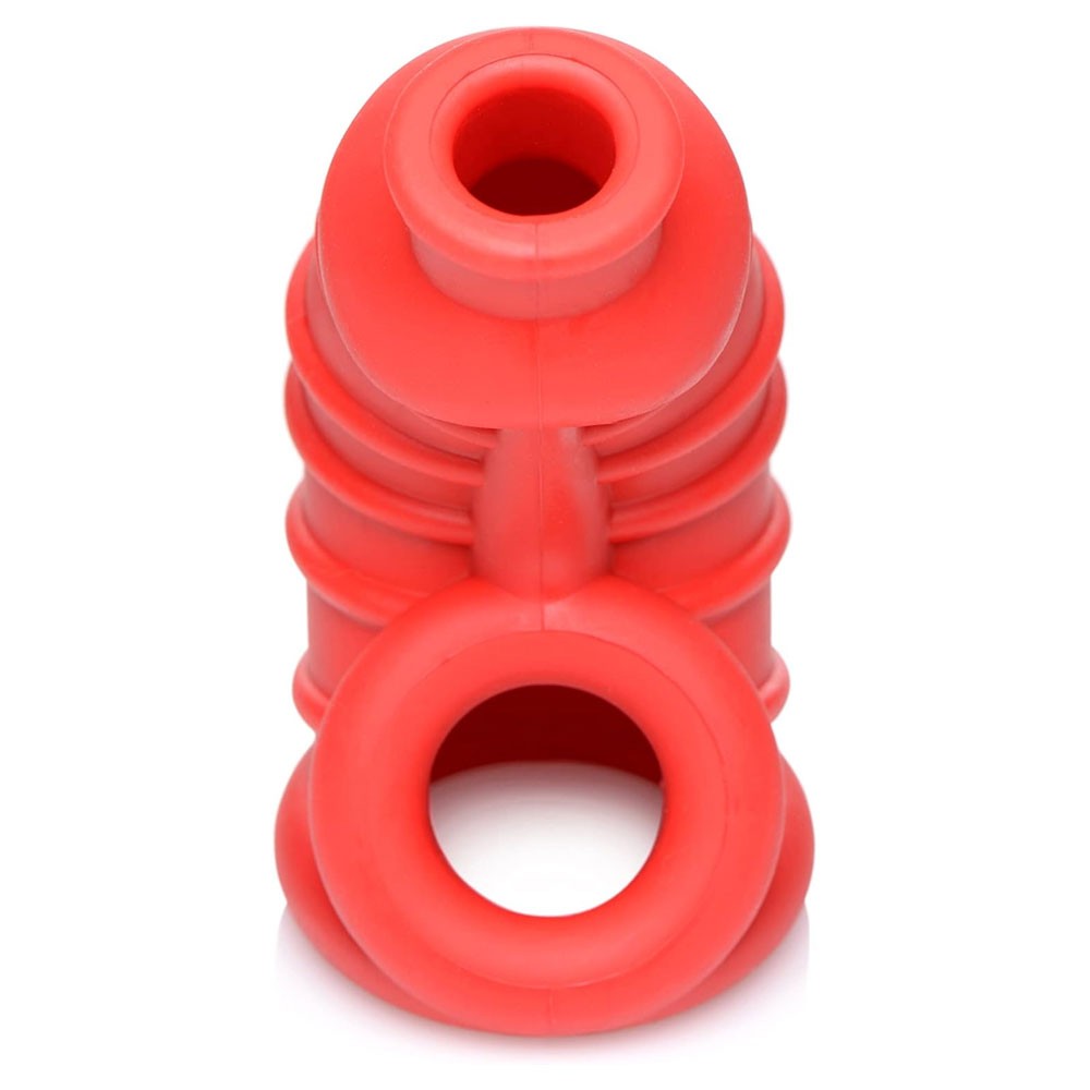 Master Series Crimson Chamber Silicone Chastity Cage