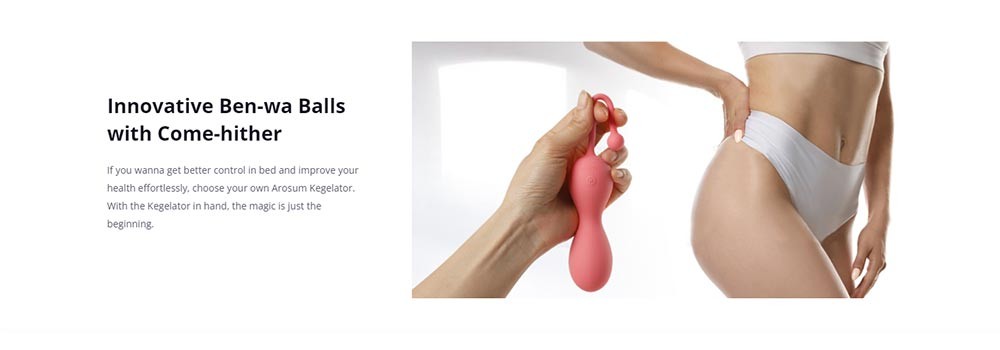 AROSUM Kegelator Vibrating Kegel Balls G-Spot Massager with Remote