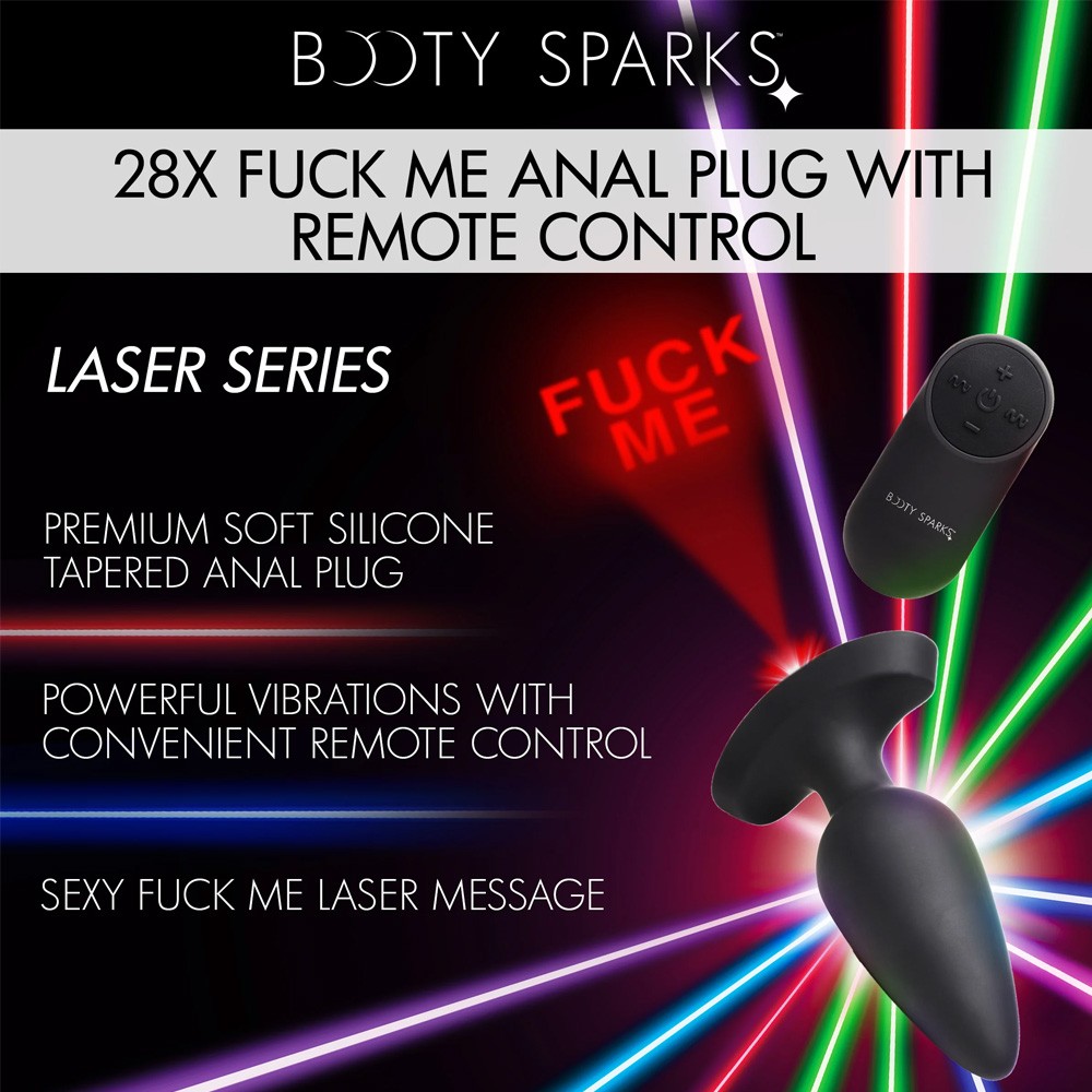 Booty Sparks 28X Laser Fuck Me Anal Plug With Remote