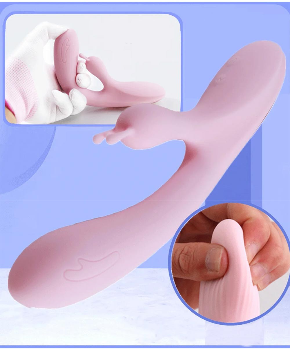 LILO Dual Motor Rabbit Vibrator G-Spot Vibrating Spear with 10 Frequency Modes