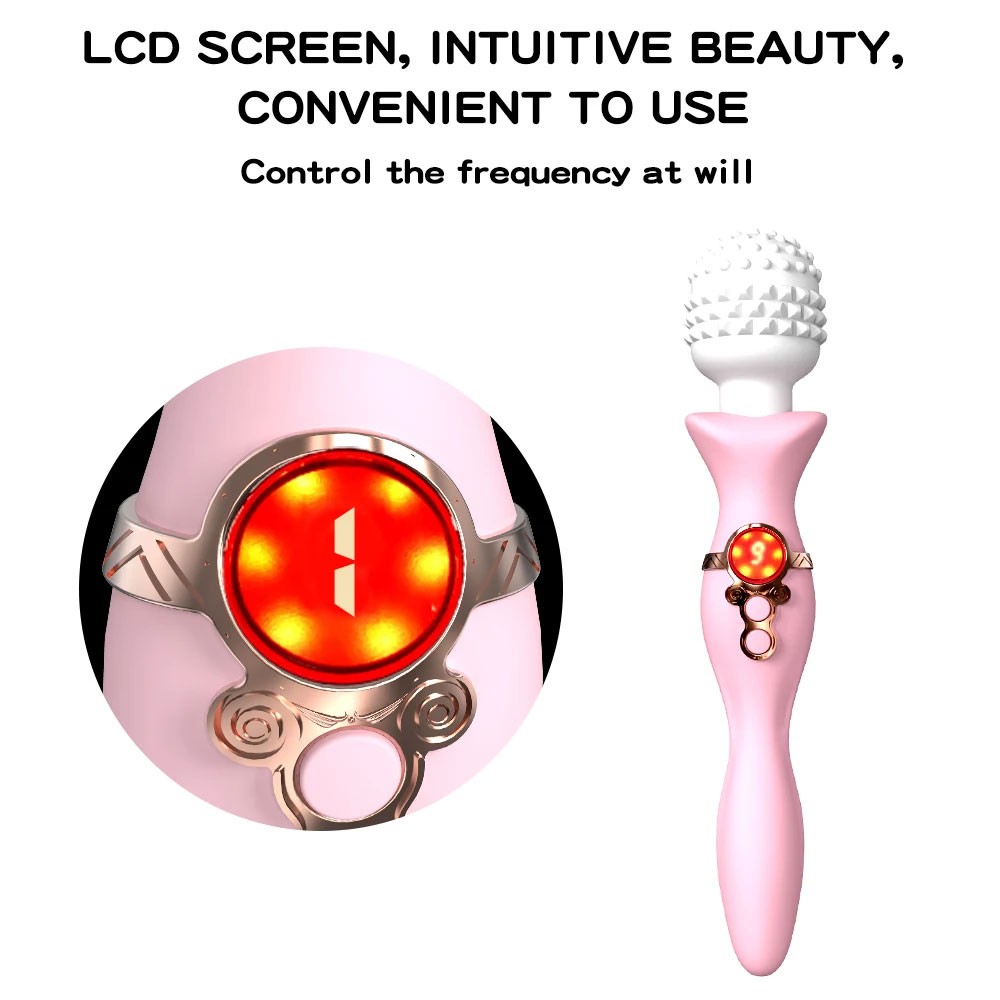 Wand Vibrator Double-head Massage 360° Arbitrary Bending Particles Large Head