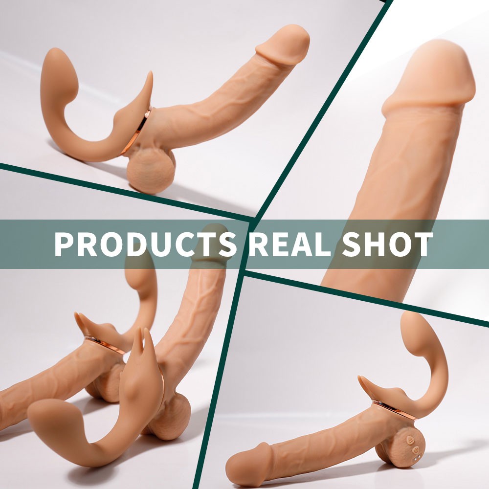 YEAIN Lesbian Wearable Telescopic Strapless Vibrating Dildo