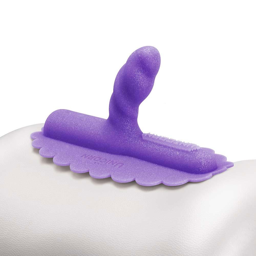 The Cowgirl Uni Horn Twisted Textured Silicone Rideable Dildo Pad