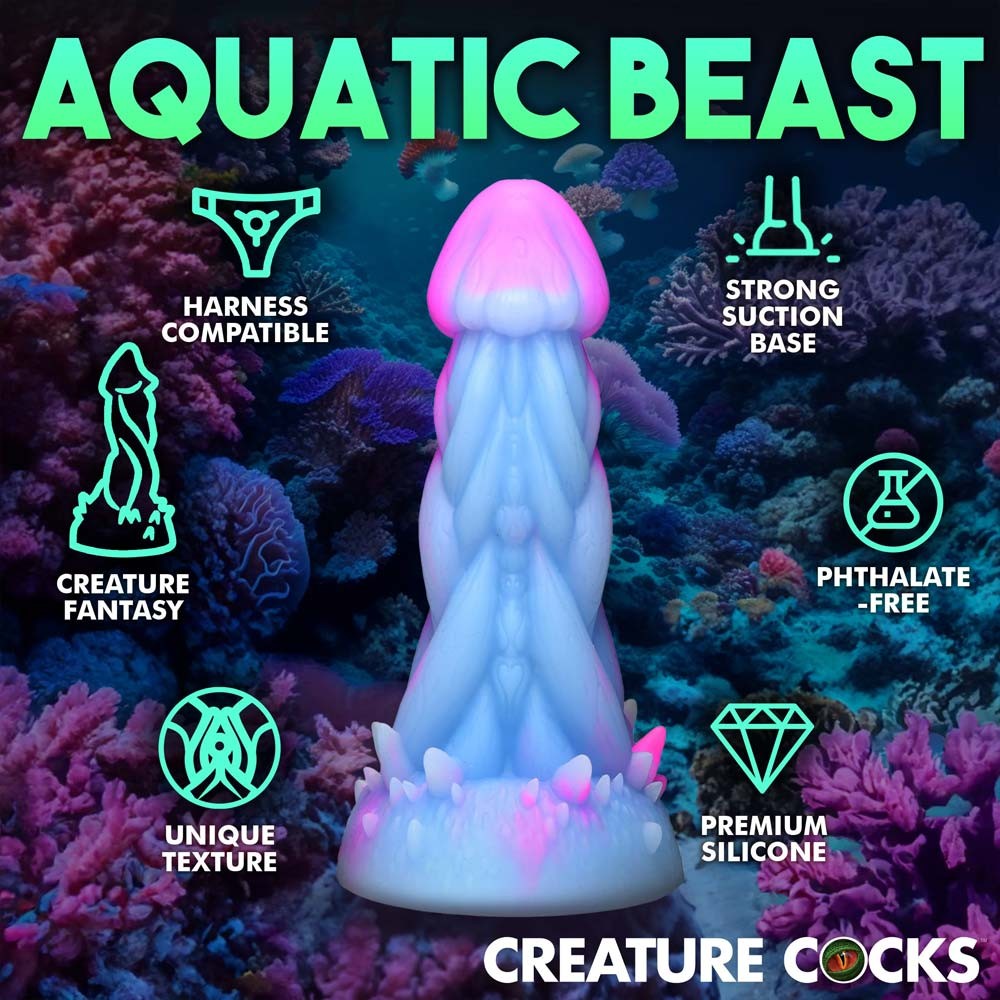 Creature Cocks Nomura Jellyfish 7.3inch Silicone Dildo sss