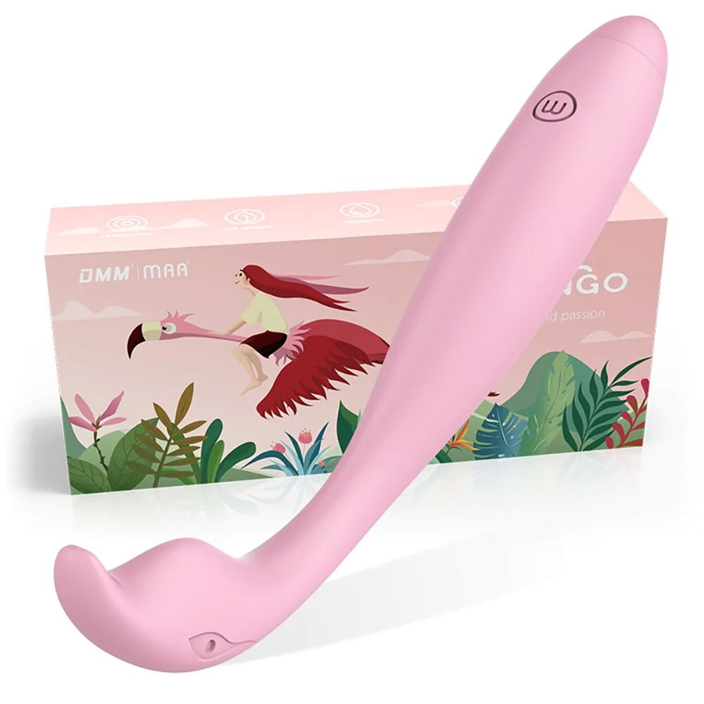 DMM Flamingo Bendable Silicone G-Spot Stimulator with Curved Tip