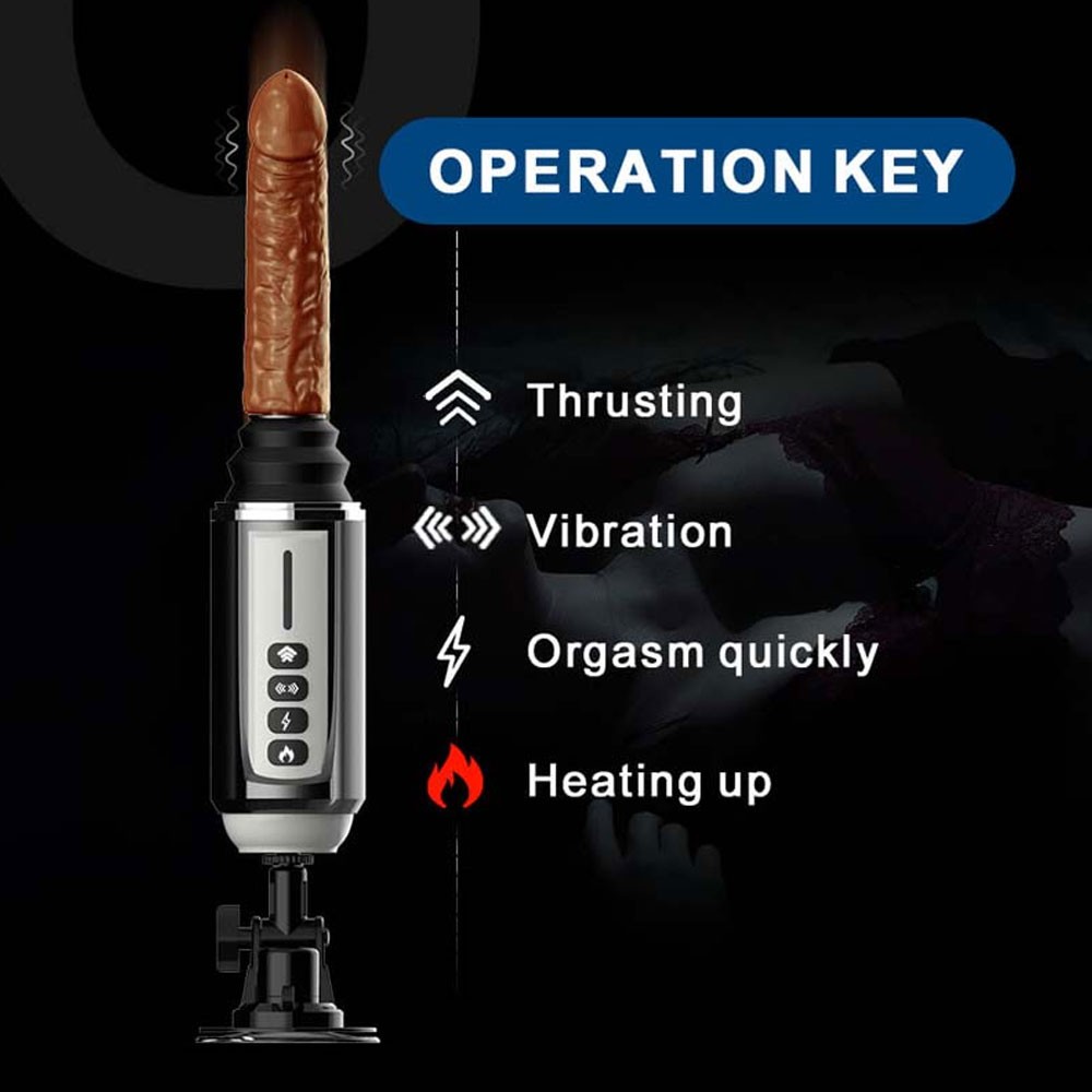 Dibe Thrusting Dildo Sex Machine Auto-Retractable Stimulation