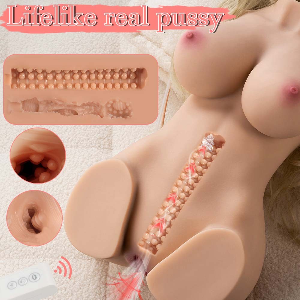 20.6LB Michael Sucks Vibrating Sex Doll Big Boobs Realistic Vagina