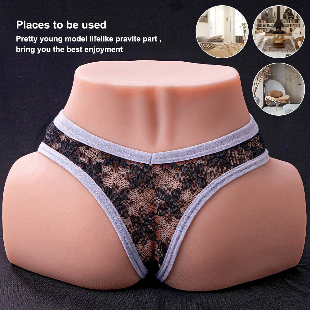 6.4 LB Vibrating Sex Doll 3D Lifelike Torso Vagina Anal