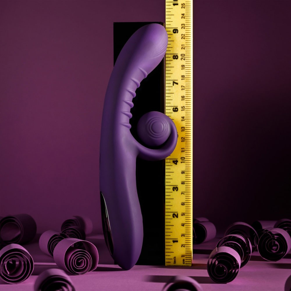 Evolved Novelties Curlicue Classic Rabbit Vibrator Spiral Protrusion Multi-Level Stimulation