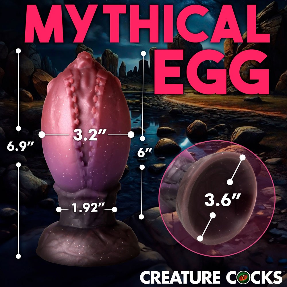 Creature Cocks Dragon Hatch Silicone Egg - XL S