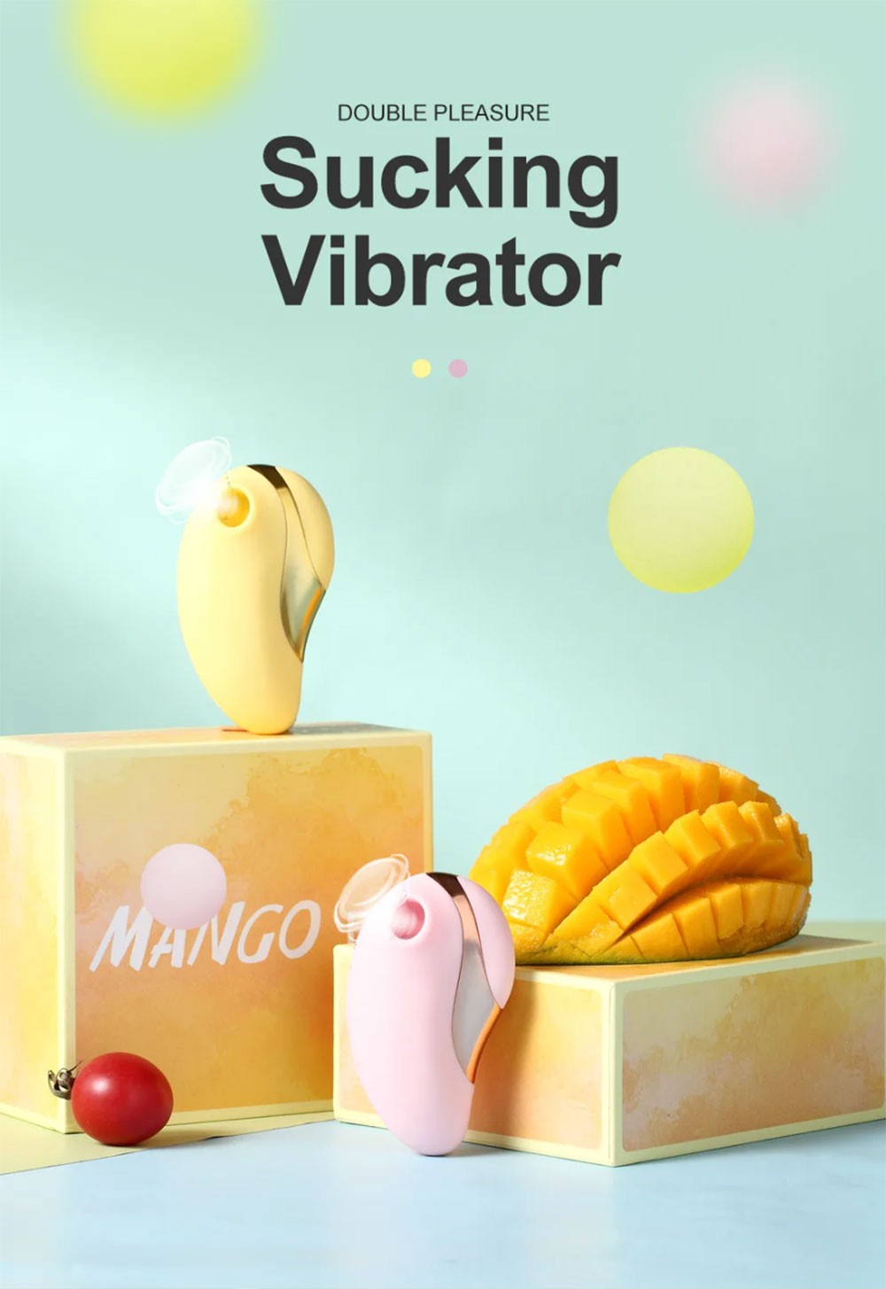 UNIMAT MANGO Clitoral Nipple Sucking Vibrator with Dust Case